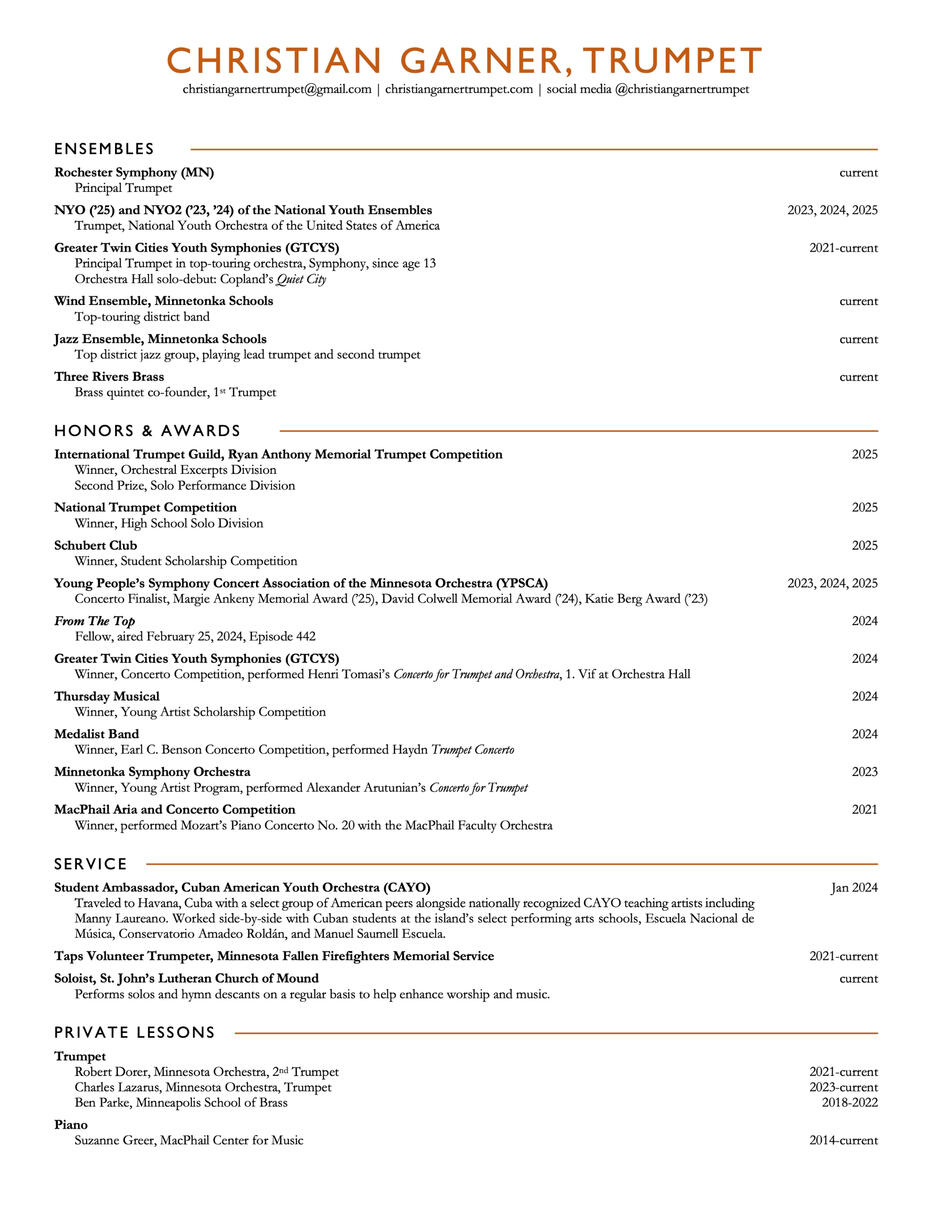 Christian Garner Resume July 2025