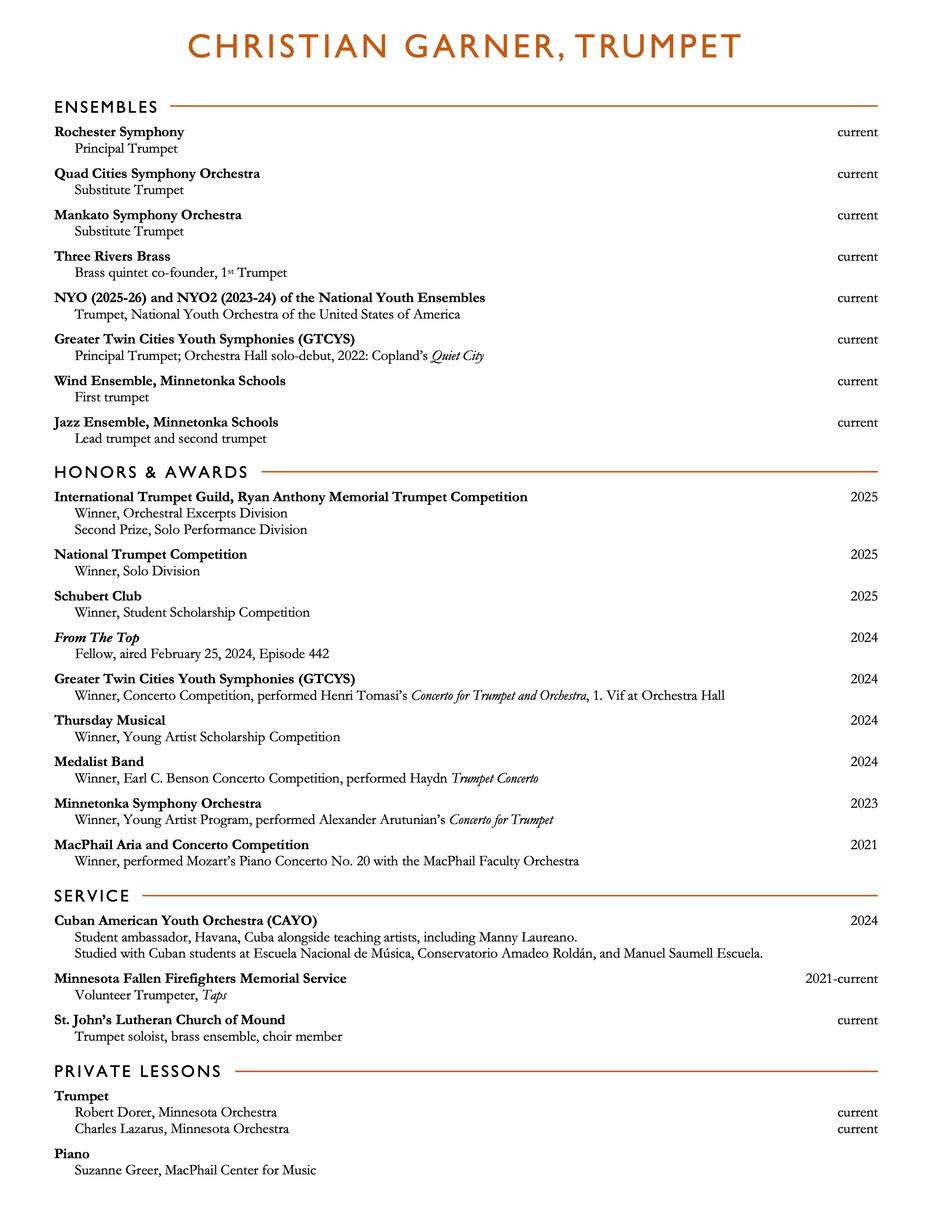 Christian Garner Resume April 2026